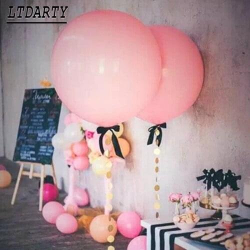 18/36 inch pink white balloon custom wedding party retro balloon macaron inflatable helium balloon arch decoration childrens to