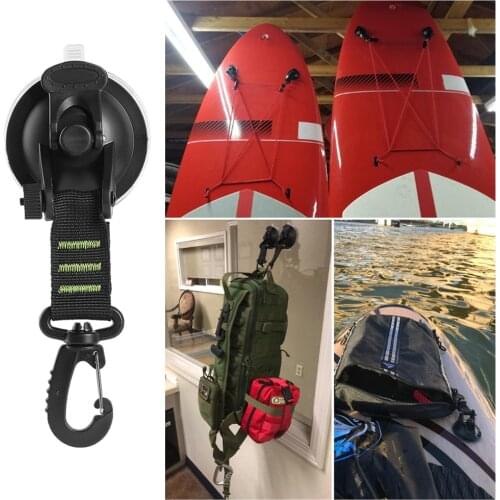 4Pcs Universal Suction Cup Anchor Securing Hook Tie For Camping Tarp Car Side Awning 360 ° Rotating Outdoor Securing Hook Tool