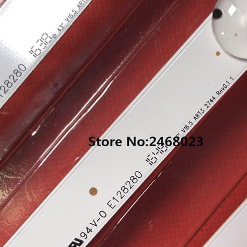 84cm LED backlight 8LEDs for LG 43" 43lh5700 TV 43VH6100 43UH603V 6916L-2744A V16.5 ART3 LC430DGE FJ M2 43lh590v