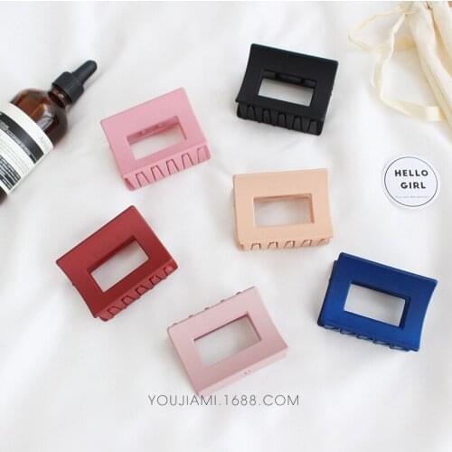 Acrylic Headwear Colorful Hairpins Hair Clip Crab Hair Claws For Women Girl Simple and Elegant Clamp Hair Accessories