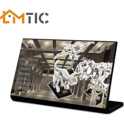 Acrylic display stand brand suitable for dinosaur fossil toy blocks created by the creator of model 21320