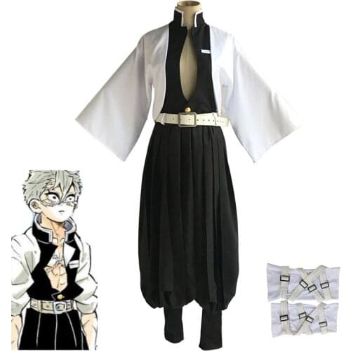 Anime Demon Slayer: Kimetsu no Yaiba Shinazugawa Sanemi cosplay costume
