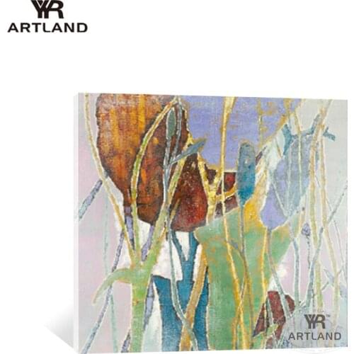 Large sizes 2 pieces Handmade oil painting on canvas Spring green wall art home decoration hanging picture for living room sofa