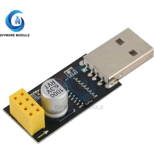 CH340 USB to ESP8266 ESP-01 ESP-01S Wifi Module Adapter Converter Wireless Communication Microcontroller for Arduino