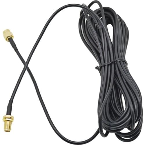 CHIPAL 9M RG174 RP-SMA Extension Cable Male to Female Interface Pure Cupper for WiFi Wi-Fi Router Antenna Coaxial Wire