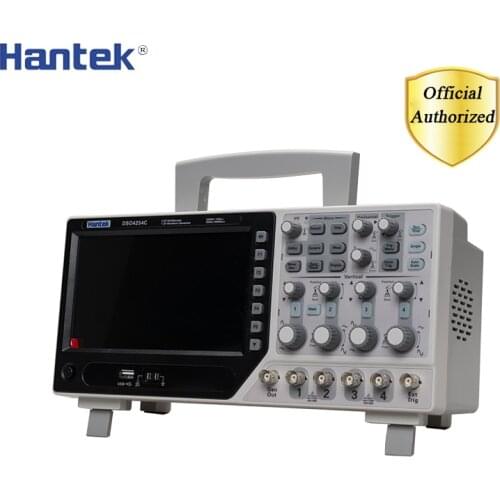 Hantek DSO4254C 4 Channel 1GS/s sample rate 250MHz bandwidth Digital Storage Oscilloscope Portable Integrated USB Host/Device
