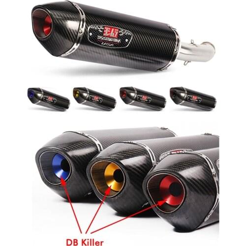 For Honda cbr1000 Tmax530 pcx gsxr k7 k8 R1 R6 Universal Motorcycle Exhaust Muffler Pipe escape moto Scooter 38-51MM DB killer
