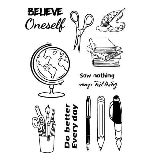 Hot sale learn Transparent Clear Stamps / Silicone Seals Roller Stamp for DIY scrapbooking photo album/Card Making