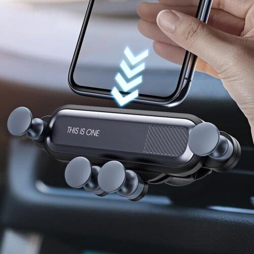 Gravity Car Holder For Phone in Car Air Vent Clip Mount No Magnetic Mobile Phone Holder GPS Stand For iPhone XS MAX Xiaomi