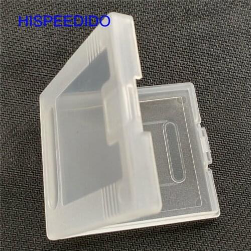 HISPEEDIDO 2pcs Clear Plastic Game Cartridge Cases Storage Box Protector Holder Dust Cover For Nintendo GameBoy GB GBO GBC GBP