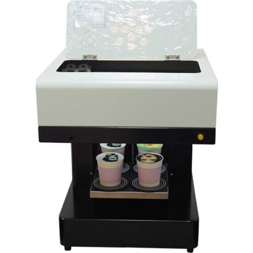 4 cups coffee printer with edible ink option Macaroon Coffee print machine