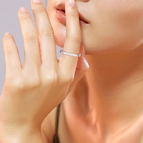 Bar Stacking Ring Real 925 Sterling Silver Wedding Bands Rings for Women Men Jewelry Making Gift 2020 Autumn New R248