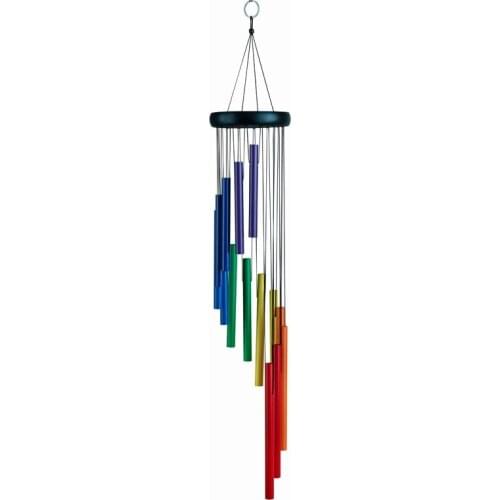 Rainbow Wind Chimes Outdoor, 28.5 Inch Wind Chimes As Memorial Gift For Mother Wind Chimes For Patio, Garden Decoration