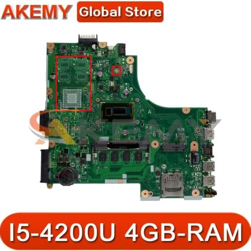 X450LD Laptop motherboard for ASUS X450LA X450LC X450LB X450L original mainboard 4GB-RAM I5-4200U UMA