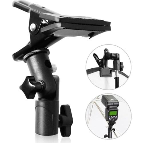 Multi Purpose Heavy Duty Clamp With Screw Mount Swivel Adapter For 1/4" or 3/8" Head Photography Light Reflector Stand Tripod