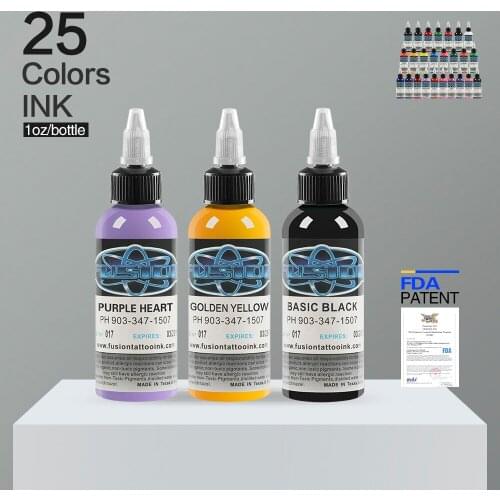 25Pcs Tattoo Ink Set Permanent Makeup Coloring pigment Eyebrows Eyeliner Tattoo Paint Body Makeup Ink Tools