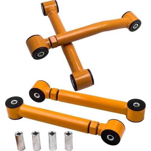 New Front Lower & Rear Upper Control Arms Set For Jeep Grand Cherokee ZJ 1993-98 Tubular For Jeep Cherokee XJ 1986-2001