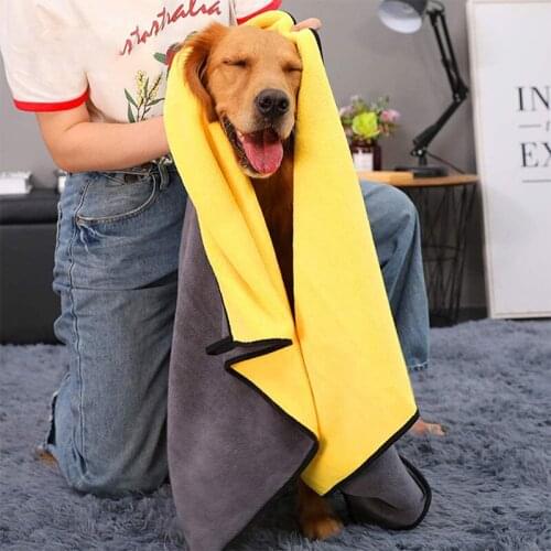 Pet Towel Bath Super Absorbent Microfiber Dog Towel for Small Medium Large Dogs and Cats Quick-drying Large ThickTowel Special
