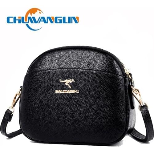 Chuwanglin Casual Leather Shoulder Bags for Women Messenger bag Designer Fashion Solid Color Crossbody Bags Bolsos ZW-1318