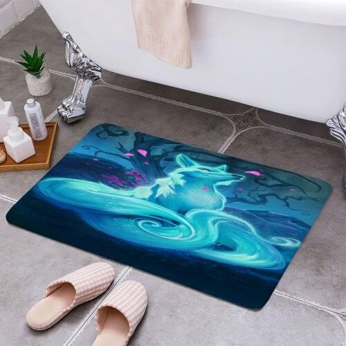 Blink Fox 3D Print Doormats Rectangle Non-Slip DoorMat Bedroom Kitchen Entrance Print Door rugs Dropshipping
