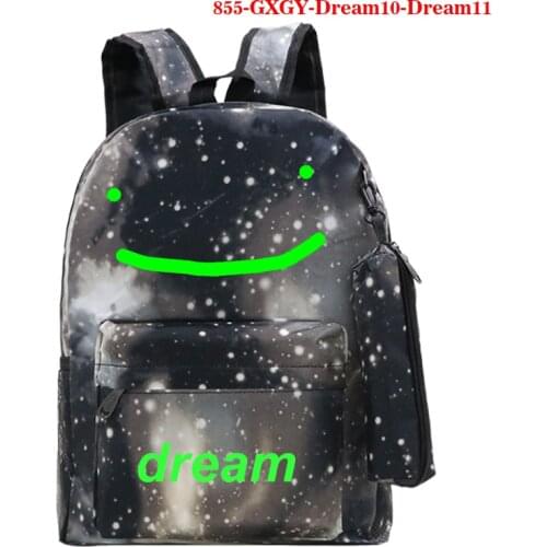 Mochila Dream Team Backpack Cartoon Bag Student Schoolbag Men Women Fashion Dream Merch Smile Print Backpak Travel Rucksack Gift