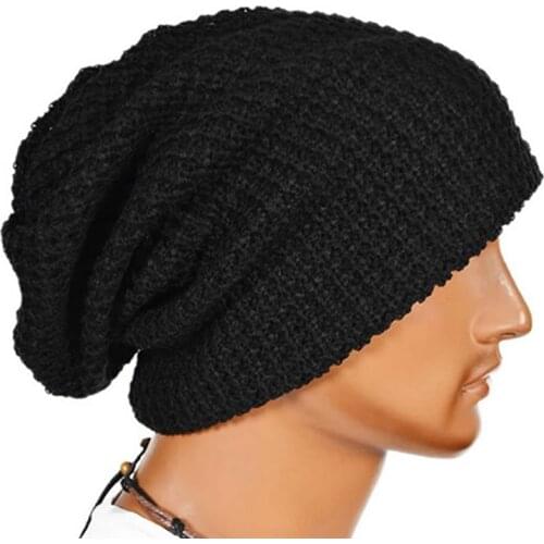 Skullies Men Women Winter Hats Warm Soft Beanie winter accessories Baggy Cap Knitted Wool Crochet Ski Hat Unisex Beanie
