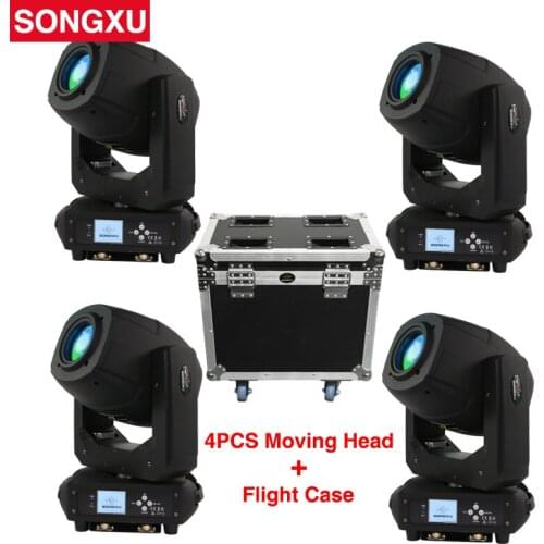 SONGXU 230W LED Moving Head Beam Spot Wash Light with Flight Case 4in1 for DJ Nightclub Party Light/SX-MH230A