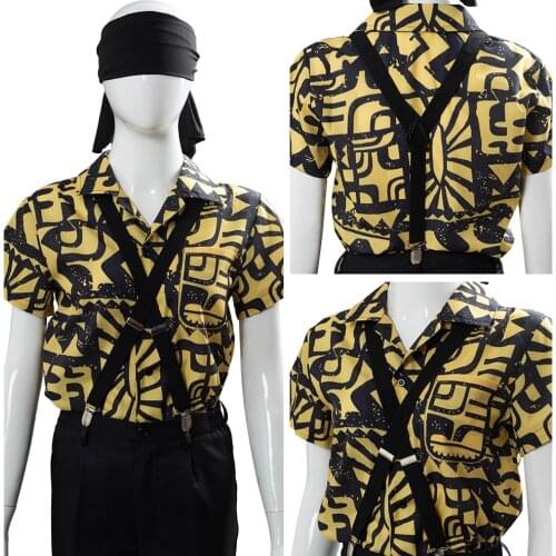 Stranger Cosplay Things 3 11 Eleven Battle Suit Cosplay Costume Outfit Dress Uniform Shirt + Eyepatch +Straps