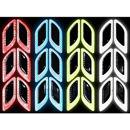 Car Leaf Board Reflective Sticker Safety Warning Strips for peugeot 307 206 cruze Abarth jeep renegade for ford fiesta mazda 6