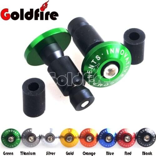 Universal Motorcycle Street Bike 7/8" Handlebar Bar Ends Grips Plugs For Kawasaki z800 z1000 ZX ER6N NINJA