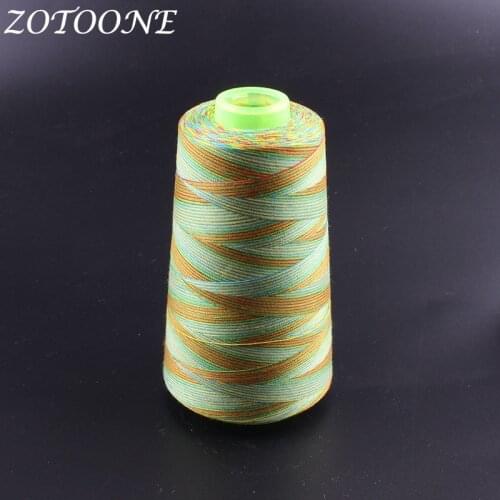 ZOTOONE 1500M/Roll Embroidery Sewing Machine Threads Polyester Overlock Patchwork Sewing Threads For Leather Sewing Accessories