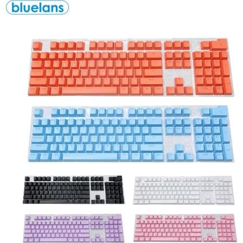 104Pcs/Set Universal Ergonomic Backlit Key Cap Keycaps for Mechanical Keyboard