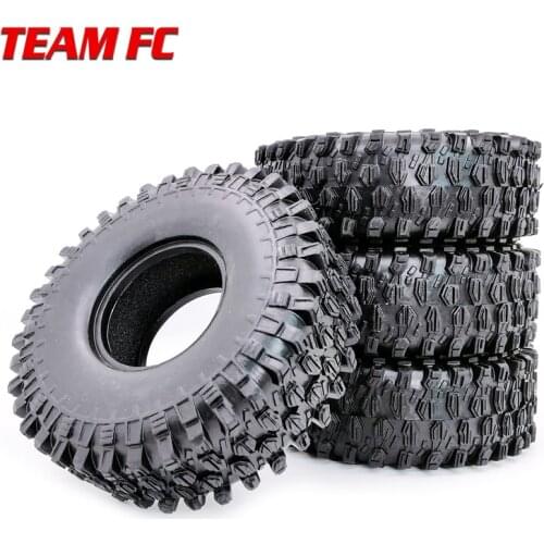 4PCS 120MM 1.9" Rubber Rocks Tyres / Wheel Tires for 1:10 RC Rock Crawler Axial SCX10 90047 RC4WD D90 D110 TF2 TRX-4 TRX4 S251