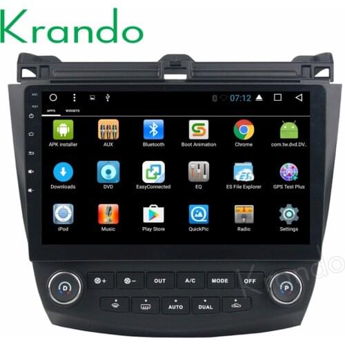 Krando Android 8.1 10.1" car audio player navigation gps for Honda Accord 7 radio multimedia entertainment system WIFI