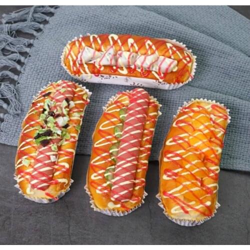 Gourmet Photography Decoration Simulation Hot Dog Cuisine Bread Model Props Cake Food Food Window Shop Decoration