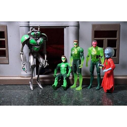 Bandai Genuine Comic Hero Green Lantern 3.75 Inch Soldier Action Figure DC Movie 1/18 Toy Movable Joints Toys