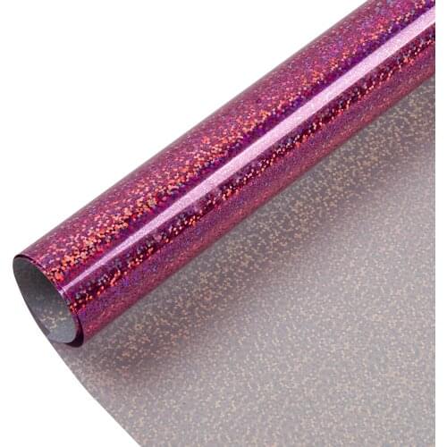 HOHOFILM Pink Holographic Heat Transfer VinylHeat Press Colthing Vinyl DIY T-shirt 0.3m/0.5m/1m/2m/3m