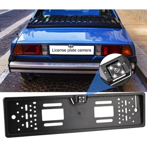 Parking Assistance Kit Night Vision Universal Auto Accessories 4/8 LED European Car License Plate Frame Car Rear View Camera