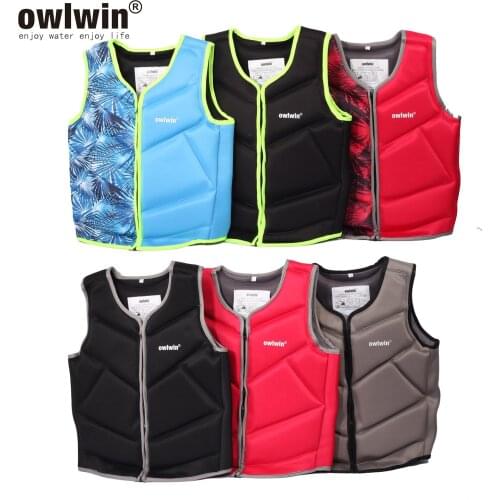 Fashion Snorkeling life jacket Polybutadiene rubber children adult life vest swimwear Swimming Boating Skiing Driving Ski Vests