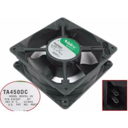 Nidec B34761-26 DC 48V 0.12A 120x120x38mm Server Cooling Fan