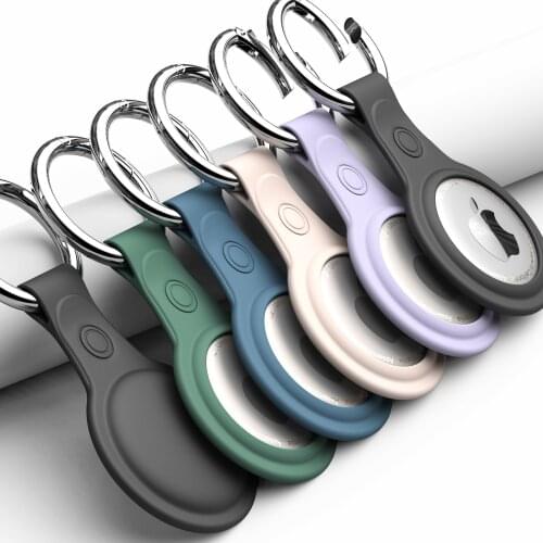 Suitable for Apple AirTag tracker protective cover car keychain buckle wallet Apple airtag anti-lost locator storage protection