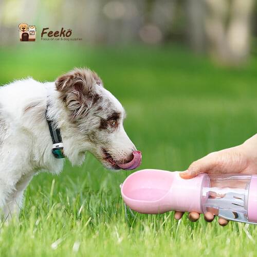 Portable Dog Water Bottle Feed And Bowls Storage Feeder Drinker For Dogs Pet Travel Supplies Drinkers For Pets Dog Accessories