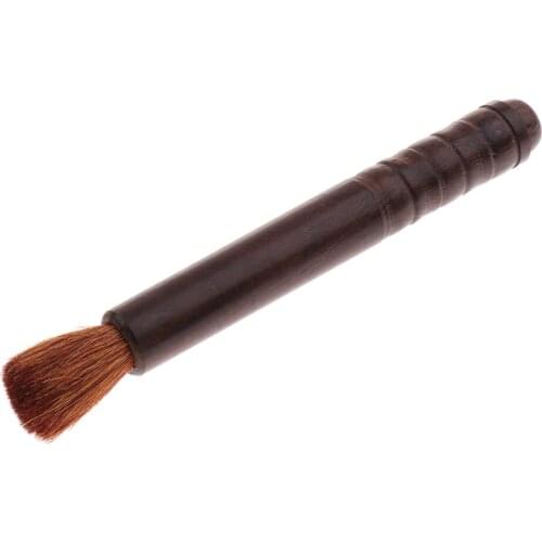 Portable Wood Handle Guitar Ukulele Mandolin Dedusting Cleaning Brush