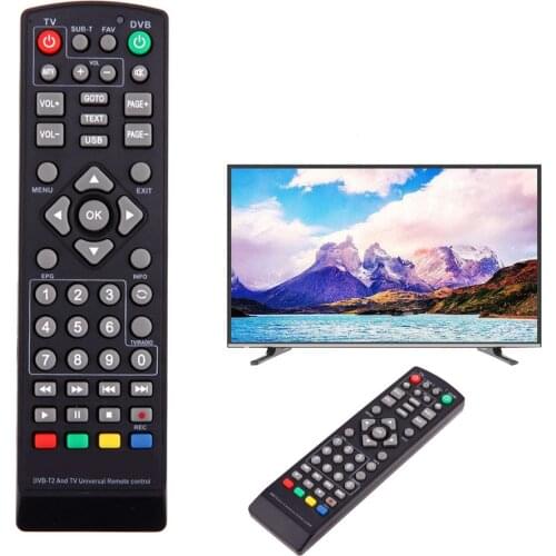 Portable 1Pc Universal Remote Control Replacement For TV DVB-T2 Remote Control Approx. 155 X 45 X 20 mm/6.1 X 1.77 X0.79"