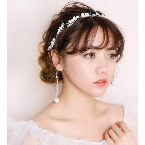 Fashion Women Floral Crystal Headband Bridal Wedding Hairband Hair Jewelry Accessories SANA889