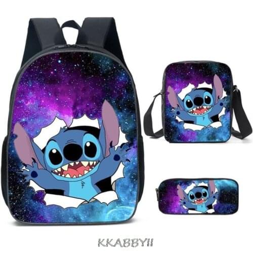 Stitch children Kids School Bags Cute Cartoon Disney Students Backpack Teenagers Boys Girls bag Mochila Rucksack