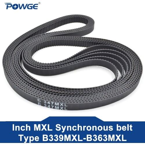 POWGE 10pcs MXL Timing belt B200 B202 B203 B208 Width 6.35mm 025 Teeth 200 202 203 208 Synchronous belt B200MXL B203MXL B208MXL