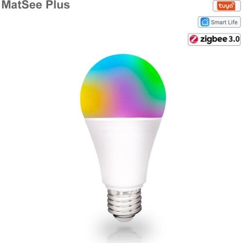 Tuya Smart ZigBee LED Light Bulb 9W E27 RGBCW Direct Connect with Echo Plus Works with Smartthings App Remote Control Timer