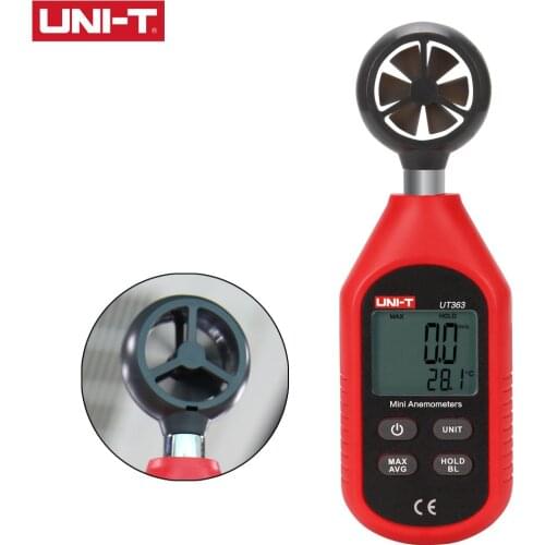 UNI-T UT363 Portable LCD Screen Digital Anemometer Anemometer, Used For Ssailing, Kite, Surfing, Sailing, Fishing, Etc
