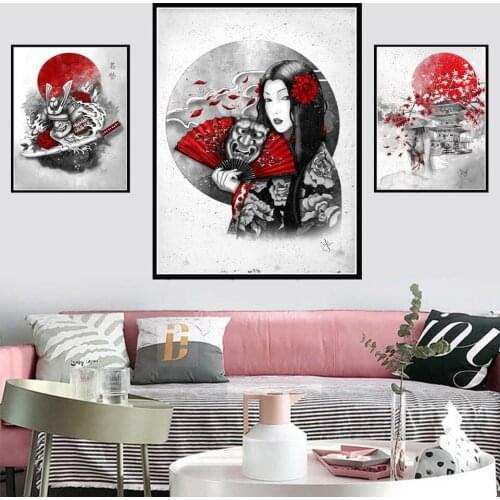 Japanese Bushido Culture Art Painting High-end Canvas Poster Modern Living Room Home Furnishing Decoration